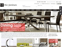 Tablet Screenshot of chic-furniture.co.uk